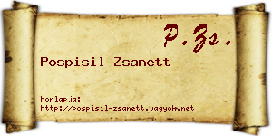 Pospisil Zsanett névjegykártya